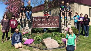 Northern Michigan Christian School Seventh Grade group