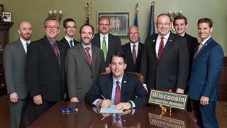 The governor of Wisconsin signed a bill recognizing CSI accreditation in Wisconsin
