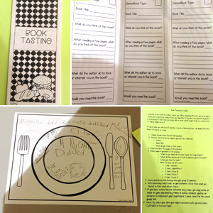 Book Cafe menu, placement and instructions