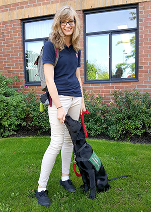 Hamilton District student Natasha with her dog trainee Xella