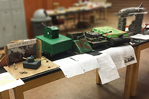 Rehoboth Middle School WWII tank models