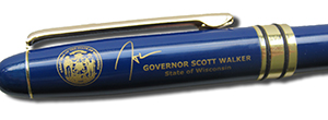 Governor Scott Walker’s pen used to sign the accreditation bill