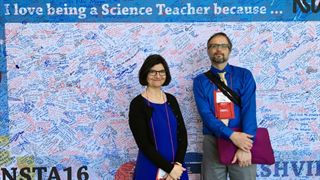 Susan and Albert at the NSTA Conference