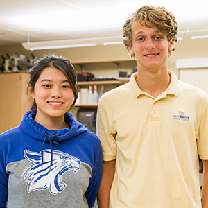 Westminster's Amie Lee and Blake Andrews earned special honors